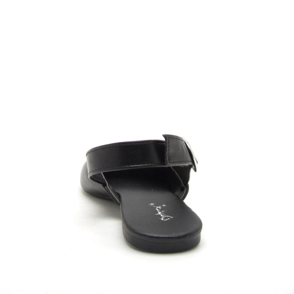 Black Slingback Flats - Picture 3 of 4